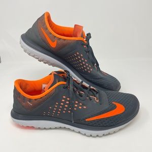 Nike FS Lite Run 2 Mens Running Black Orange Sz 9